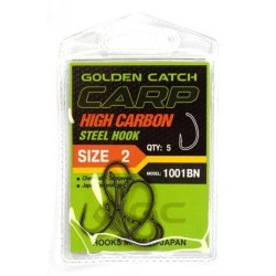 Гачки рибальські, GC Carp 1001, 5шт/уп, колір BN, розмір №2